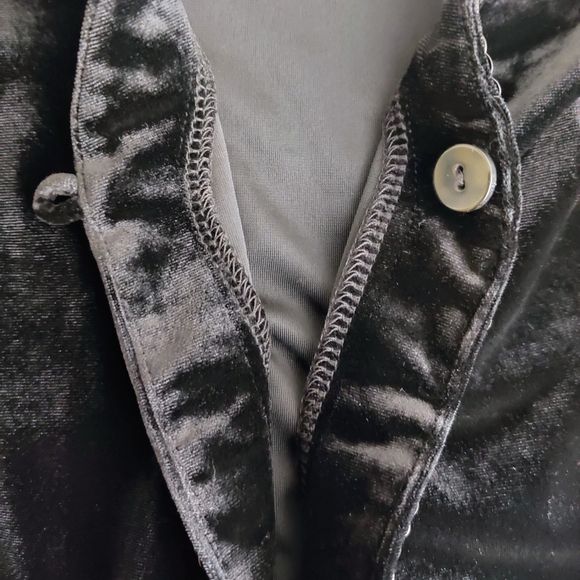 AVENUE Velvet Sequin Cardigan 26/28 Black Sweater - Picture 6 of 9